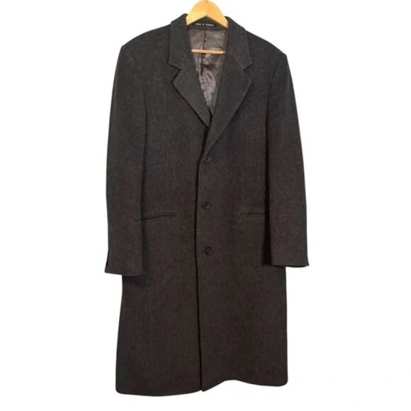 Kuppenheimer Other - Kuppenheimer Men's Grey Wool Cashmere Long Overcoat